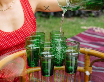 Beldi Green Glass - 6/12/24 - Handblown Morocco
