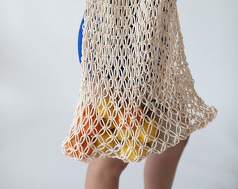Handmade Crochet Market Bag - Morocco
