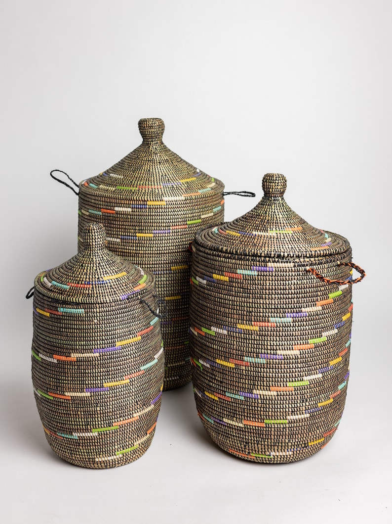 Basket Senegal Set of 2 L M image 7