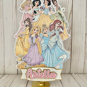 Princess Centerpiece Stand Princess Personalized Birthday Party Decorations 12 inches