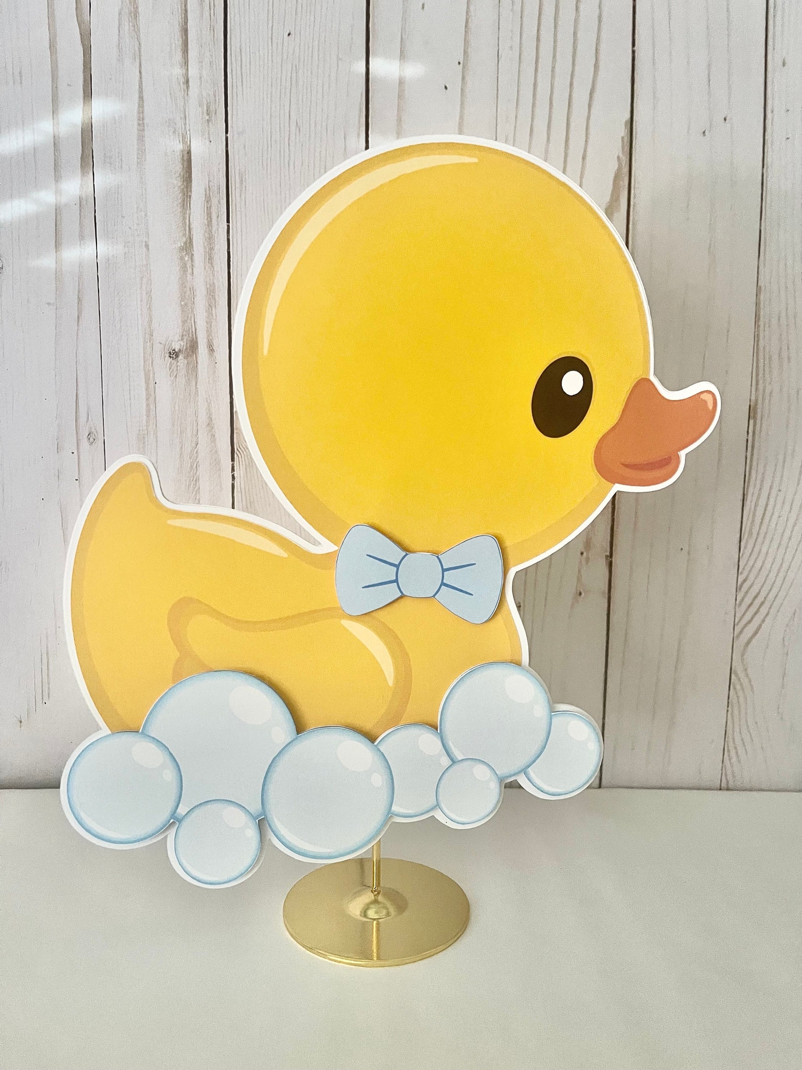 Rubber Duck Centerpiece Boy Birthday Party Baby Shower Decor