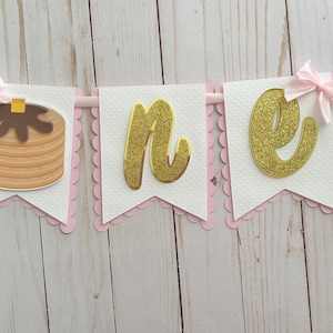 Pancake Pancake High Chair Banner First Birthday Party Decorations 1st Birthday Banner