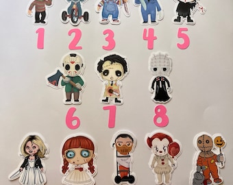 Horror cutouts, Horror Birthday Party Halloween Decorations