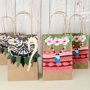 Moana Party Favor goodie Bags  Birthday Bags