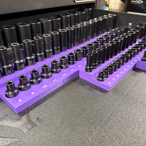 Toolbox Drawer Organizer - SAE & Metric Size Sockets