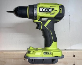 Ryobi Power Tool Wall Mount | 3D Printed Storage Rack for Ryobi Drills, Impact Drivers, and Batteries | Garage Organizer for Ryobi Tool