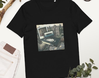 Organic Cropped T‑Shirt Unisex Ribbed Crew Neck Crop Top  12 Inch Length Boxy Tee  Sustainable Minimalist Fashion