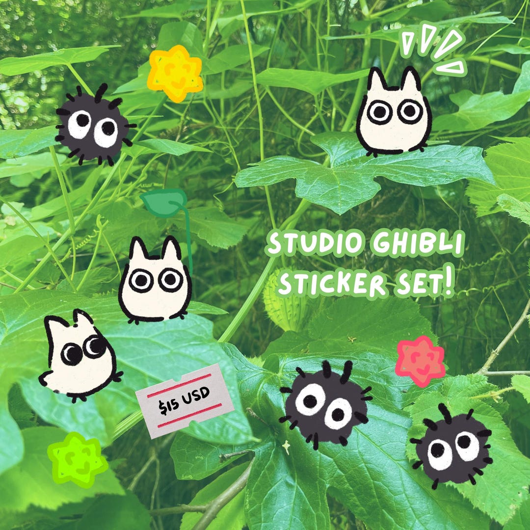 Studio Ghibli Sticker Pack - Etsy