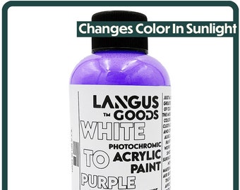 White to Purple Color Changing Fabric & Airbrush Paint That Changes Color in the Sun + Changes Back When Sunlight Is Blocked! - Photochromic