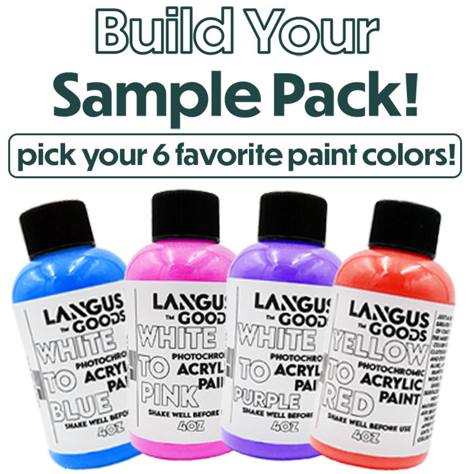 Photochromic UV Acrylic Paint That Changes Color in the Sun Etsy