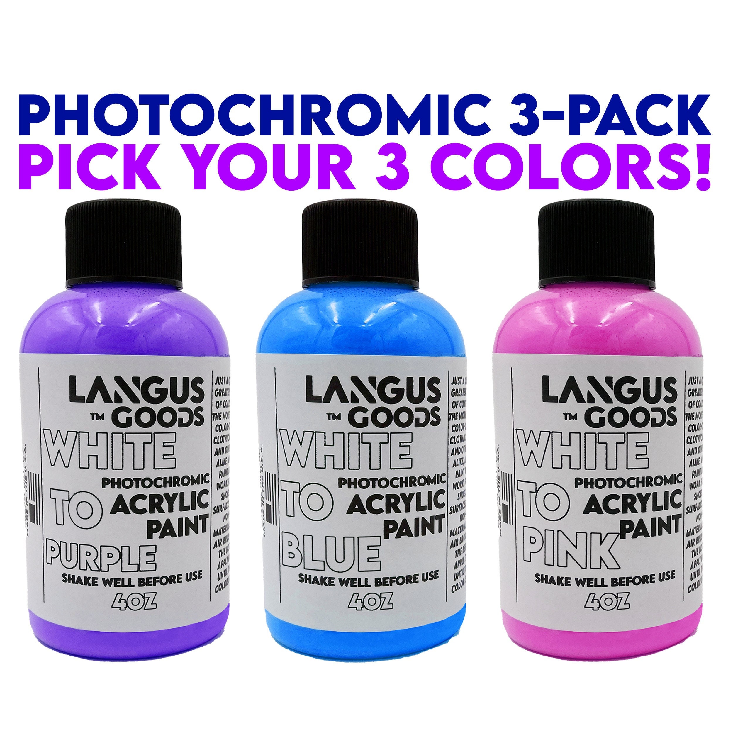 Photochromic Plastisol Ink Trial Pack 