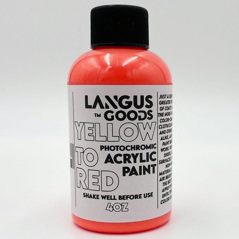 Photochromic UV Acrylic Paint That Changes Color in the Sun Etsy