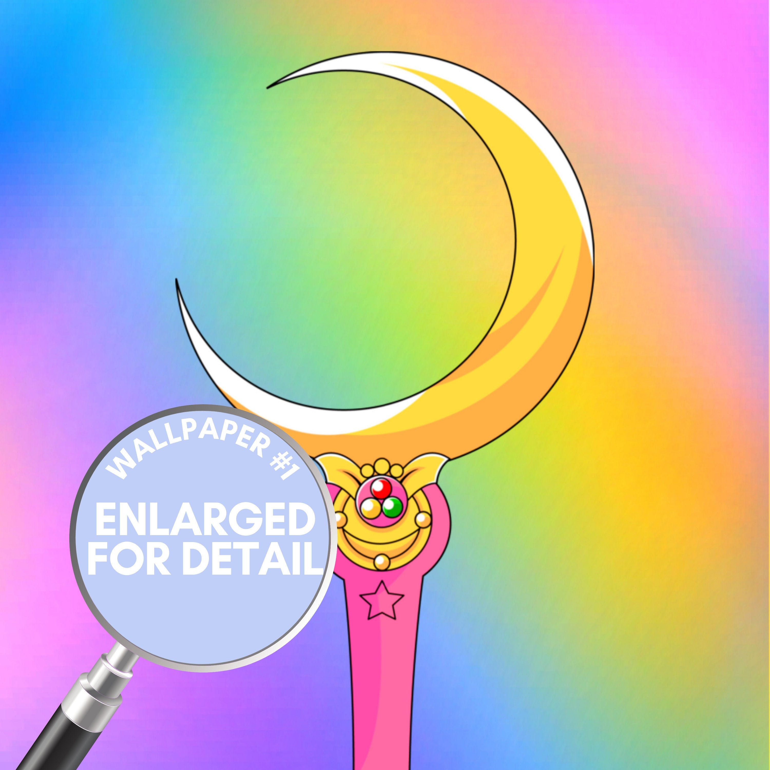 Sailor Moon Inspired Phone Wallpaper Set | Etsy