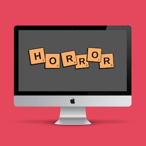 Horror Text Computer Wallpaper | Horror PC Background, Horror Movie Wallpaper, Modern Computer PC Wallpaper, Instant Download