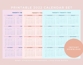 Svbf Calendar 2023 Girly 2020 Calendar | Etsy