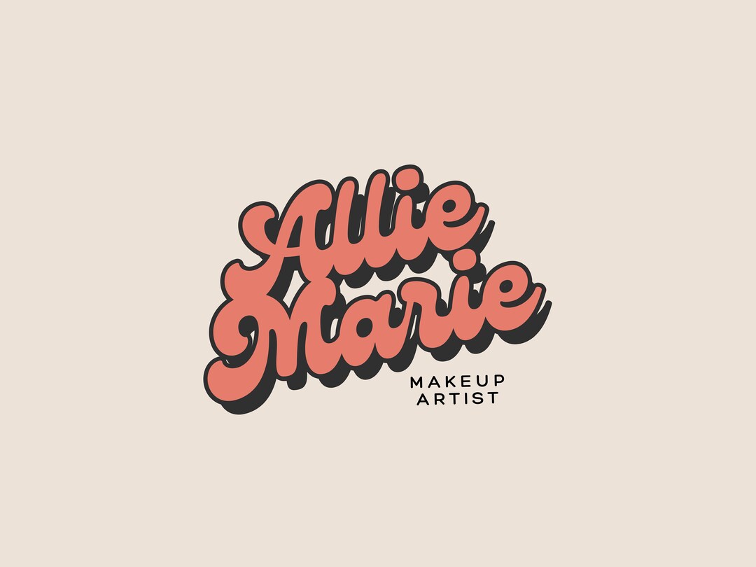 Pre-made Retro Script Logo Design for Hair Stylist, Hair Dresser ...