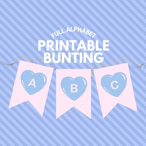 Birthday Party / Celebration Printable Bunting, DIY Flag Garland