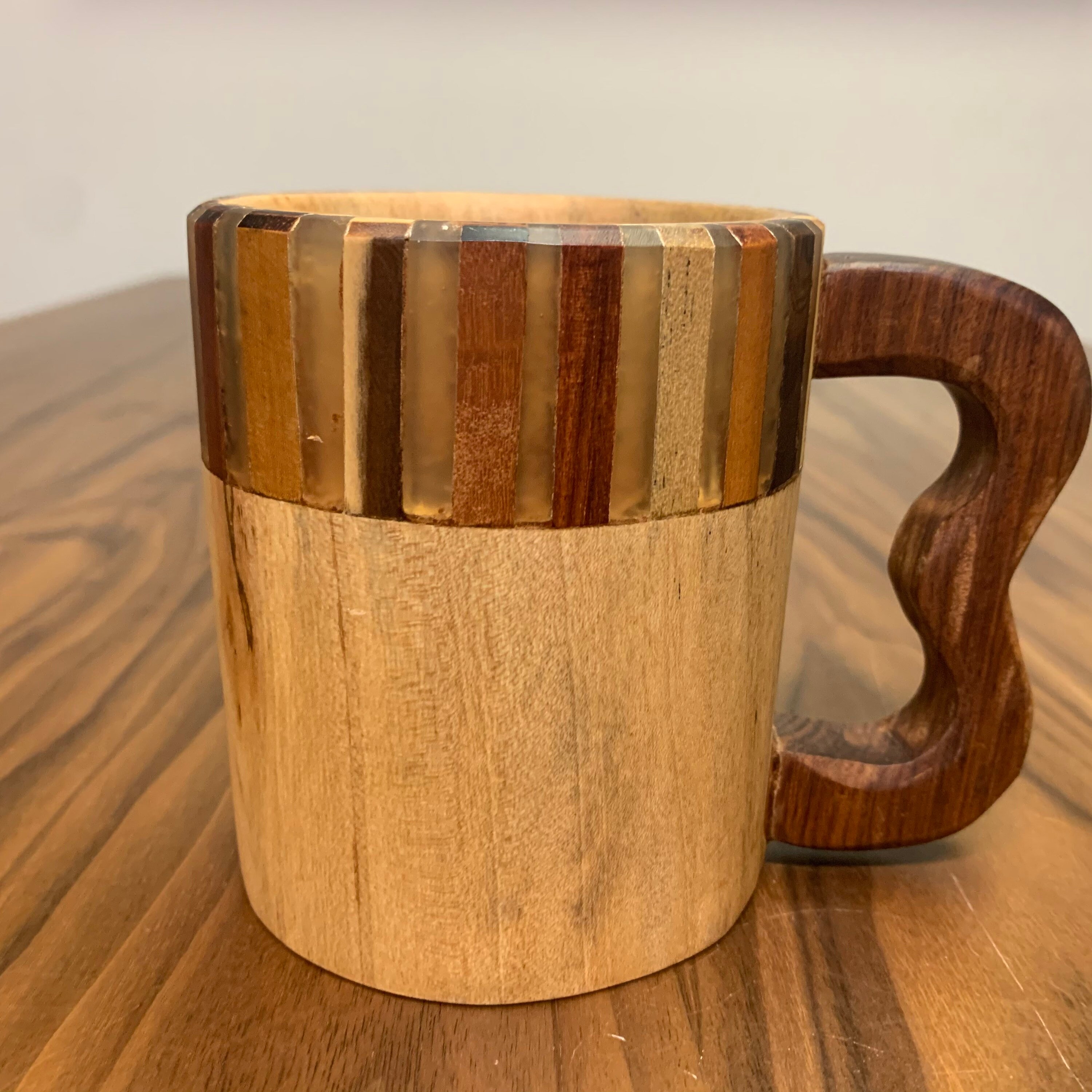 Wooden Folk Art Hand Made Oversized Mug Honduras Etsy