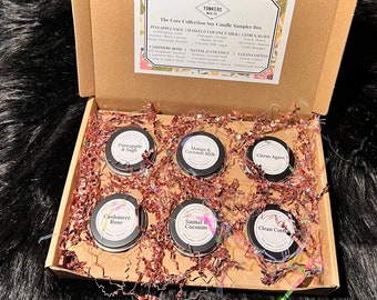 Soy Wax Candle Sampler Set - Set of 6 - Perfect Gift for Any Occasion