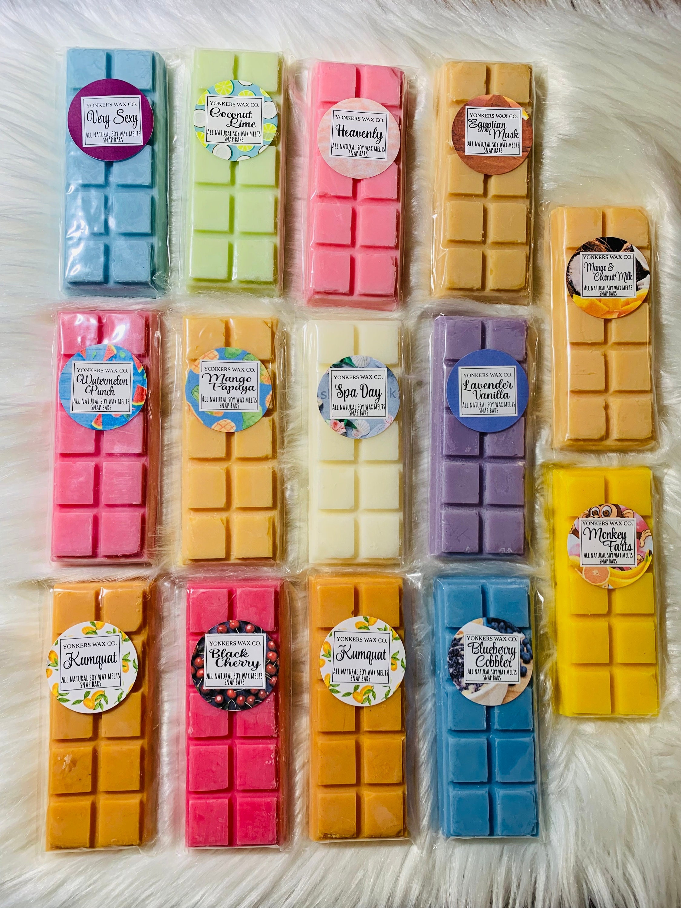 Soy Wax Melt Snap Bars Highly Scented Wax Melts Vegan & Cruelty Free Wax  Melts Home Fragrance 