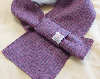 Harris Tweed Neck Warmer * Grey & Pink