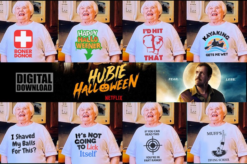HUBIE HALLOWEEN DESIGN Bundle Boner Donor Netflix Tv Show Etsy