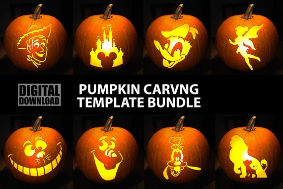 PUMPKIN CARVING TEMPLATE Super Mario Bundle Digital Download