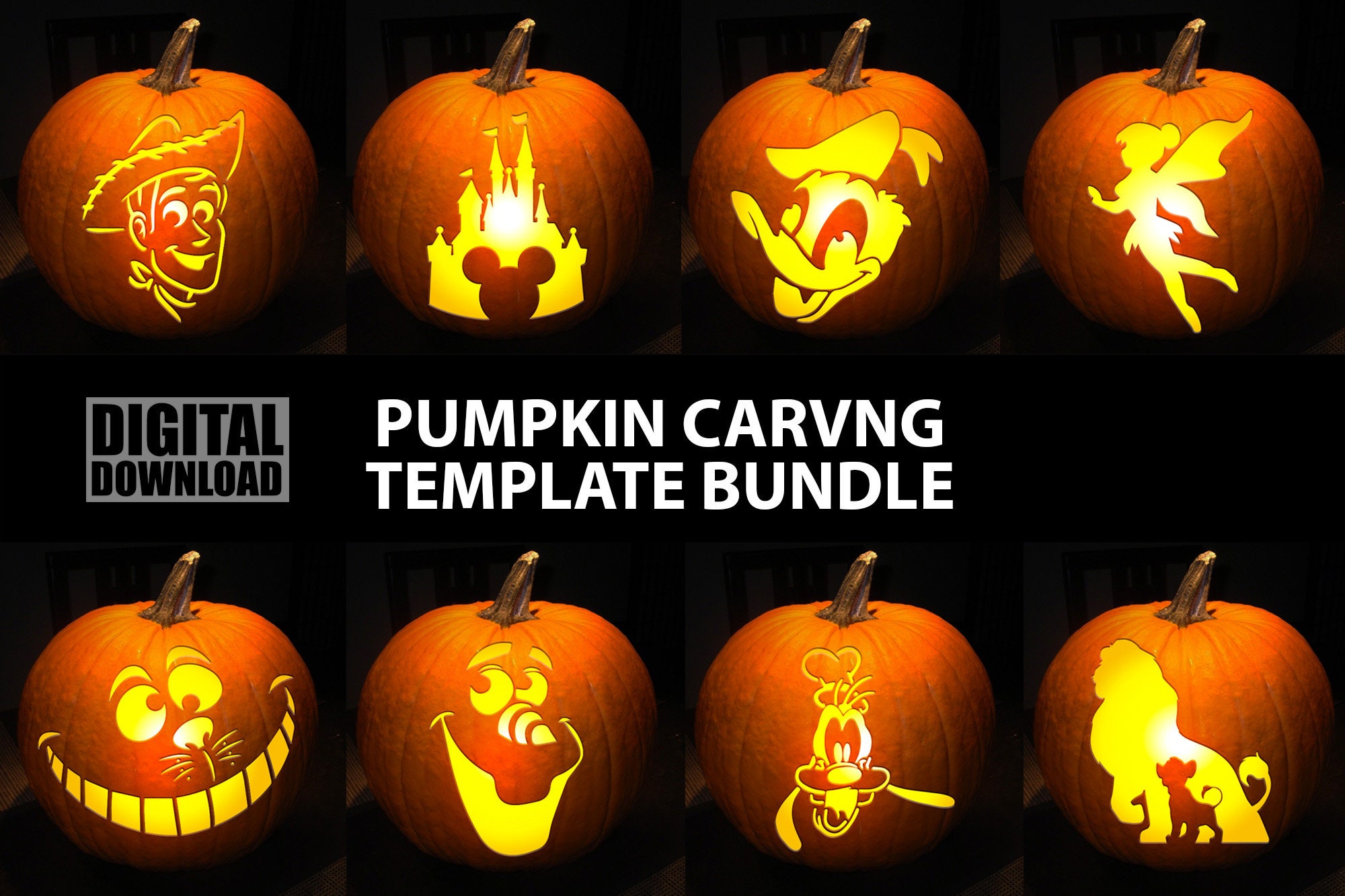 PUMPKIN CARVING TEMPLATE Super Mario Bundle Digital Download | Etsy