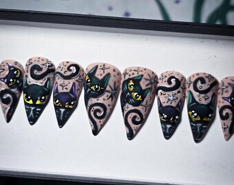 Mystic Kittens Press-on Nail Set