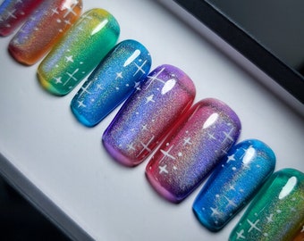 Color Spectrum Press on Nail Set