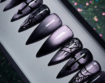 Midnight Shadows Press on Nail Set