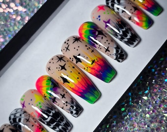 Cosmic Splash Press on Nail Set