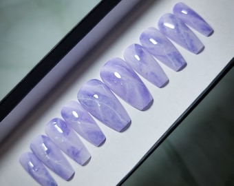 Amethyst Press on Nagel-Set