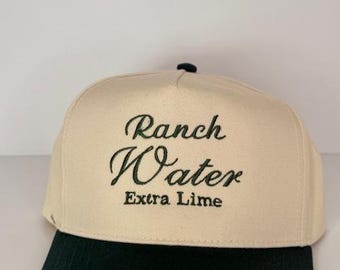 Casquette en sergé bicolore à cinq panneaux * RANCH WATER extra lime*
