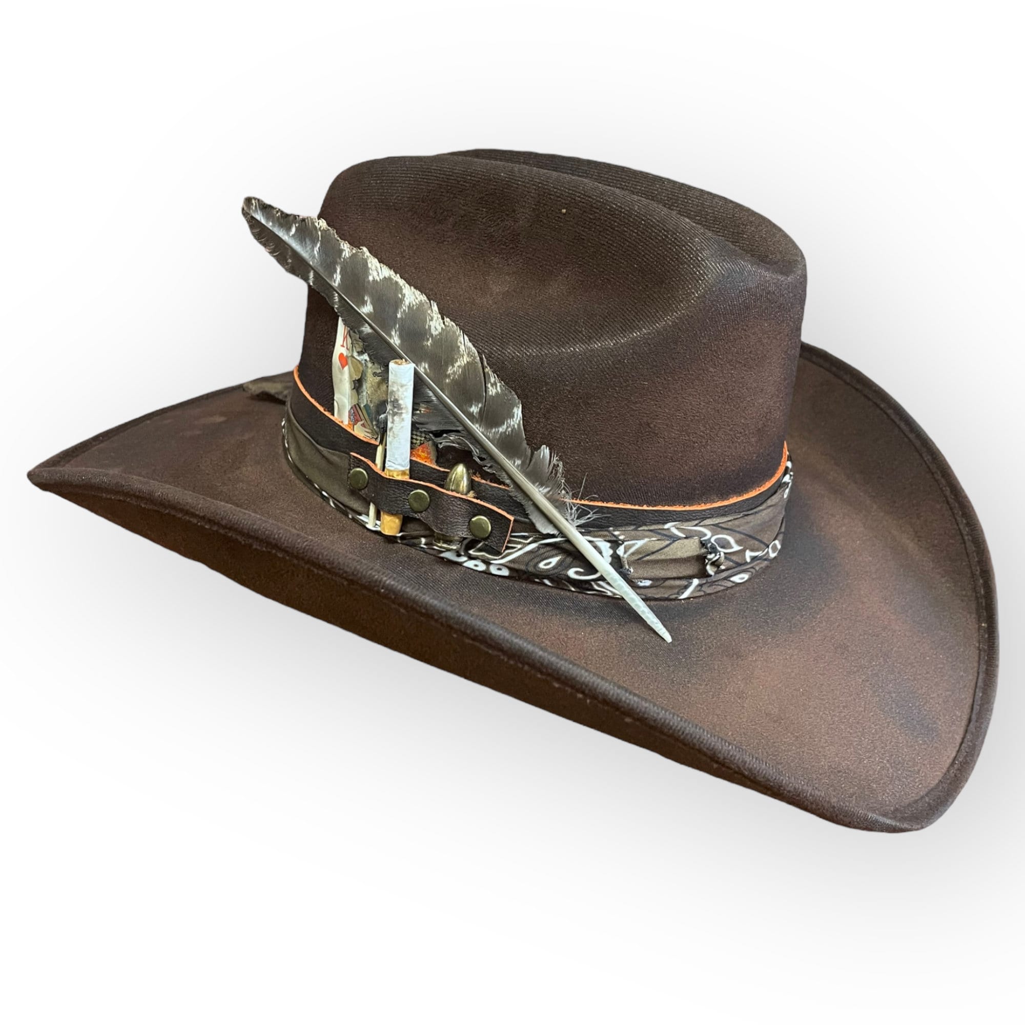Stampede Men's Distressed Cowboy Hat - The Slashed – Willow Lane Hat Co.