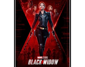 BLACK WIDOW MARVEL MOVIE POSTER FILM A4 A3 A2 A1 CINEMA PRINT #2