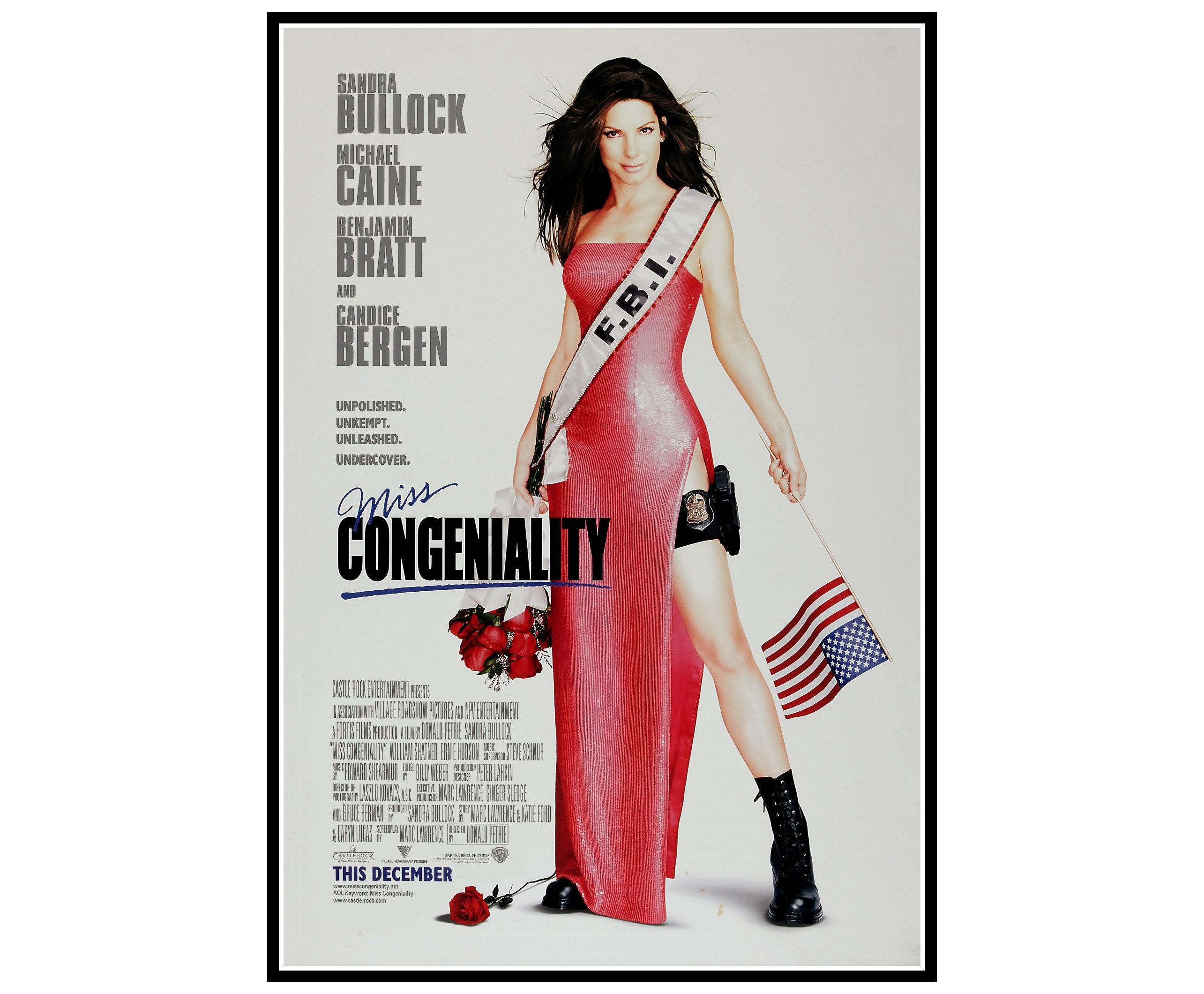 Miss Congeniality Movie Poster Print and Canvas Print Etsy