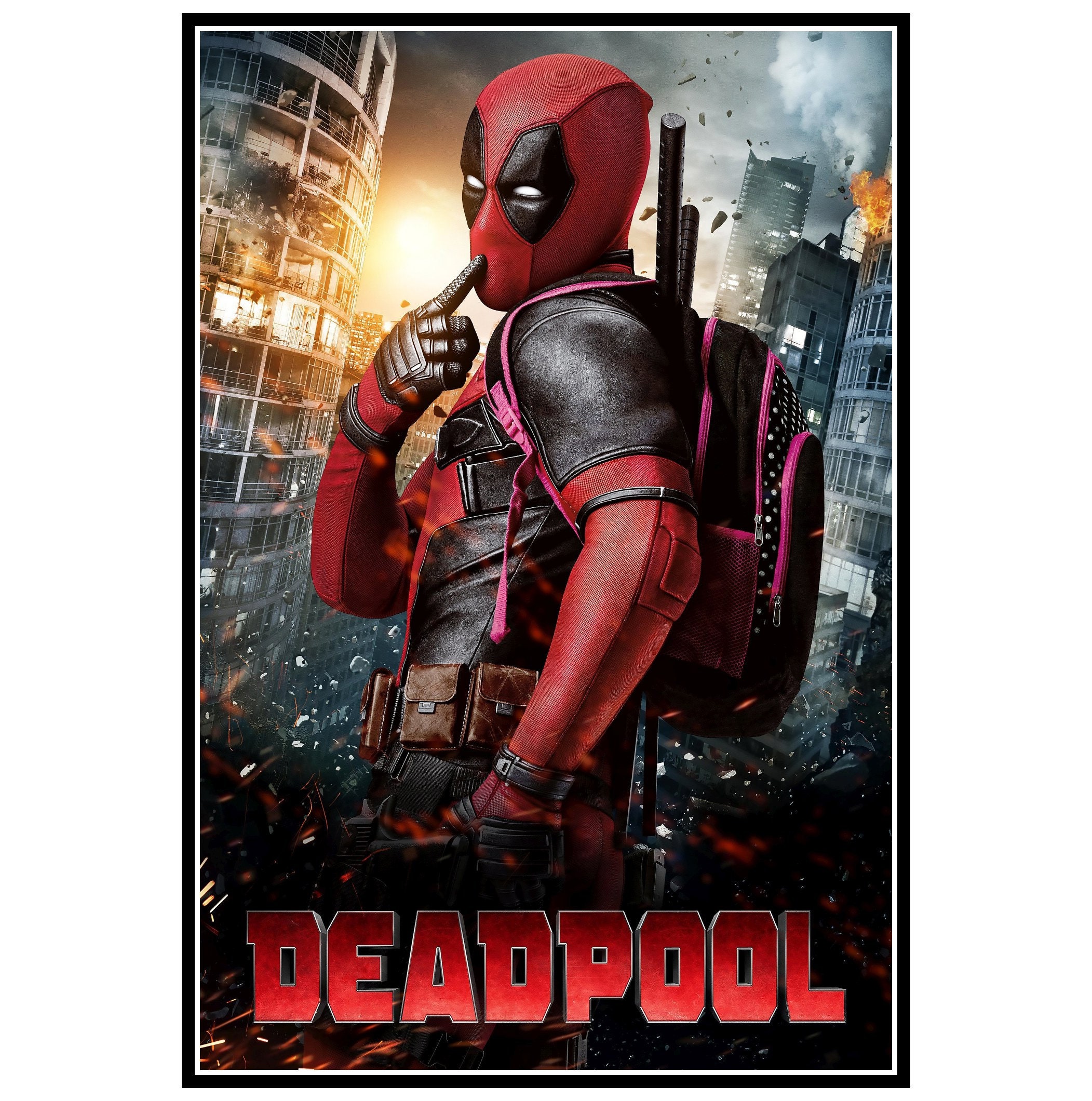Deadpool 2 Poster Film Movie Greats SINGLE CANVAS WALL ART Picture Print
