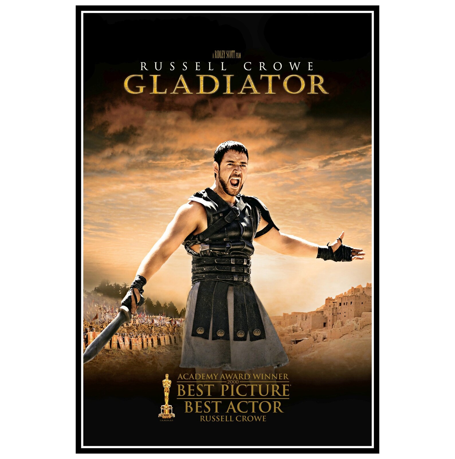 Gladiator Movie Poster Print and Canvas Print Etsy