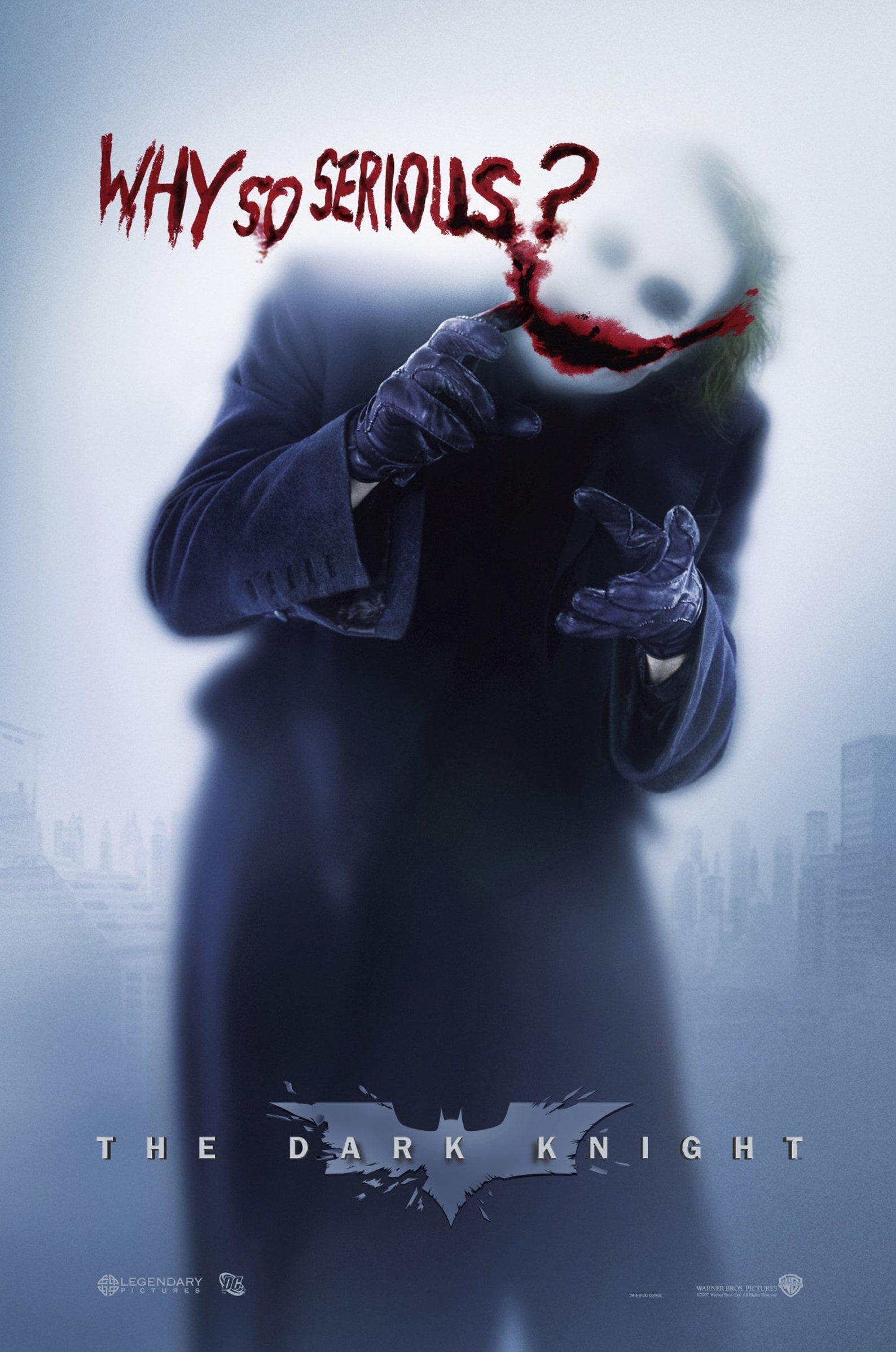 The Dark Knight Why So Serious Movie Poster Prints and Etsy