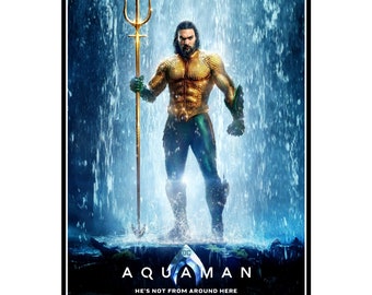 Aquaman Poster Etsy Aquaman Poster Etsy