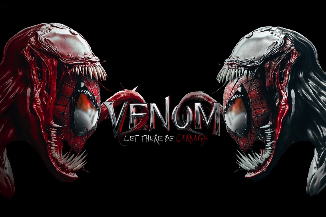 Venom Let There Be Carnage France Venom Let There Be Carnage Movie Poster Prints et Unframed | Etsy