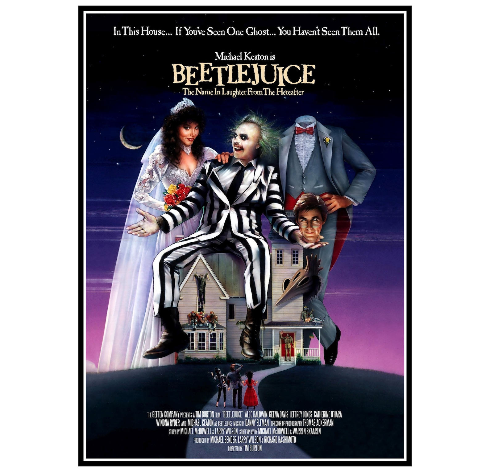 Beetlejuice Movie Poster Prints and Unframed Canvas Prints | Etsy