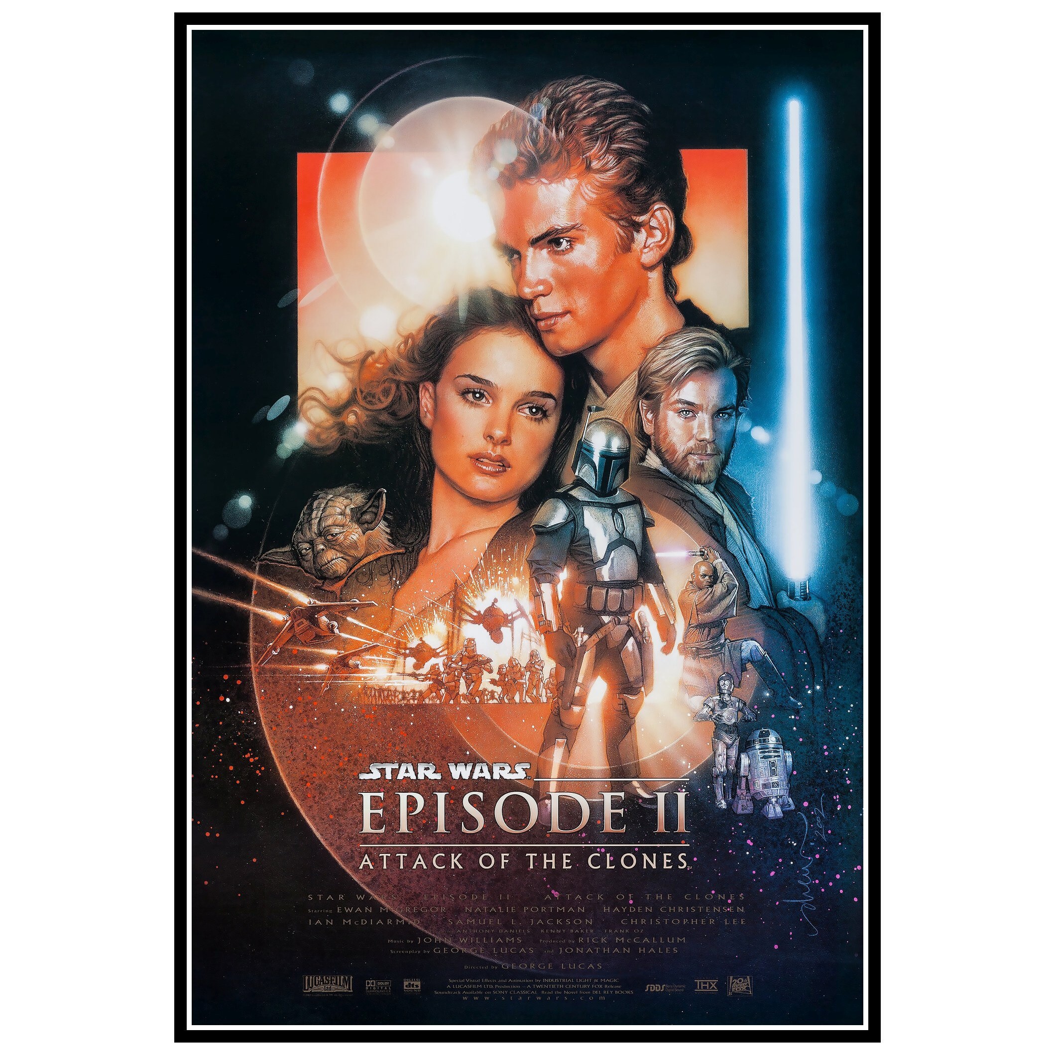 Star Wars Attack Of The Clones Movie Poster Prints and Canvas | Etsy