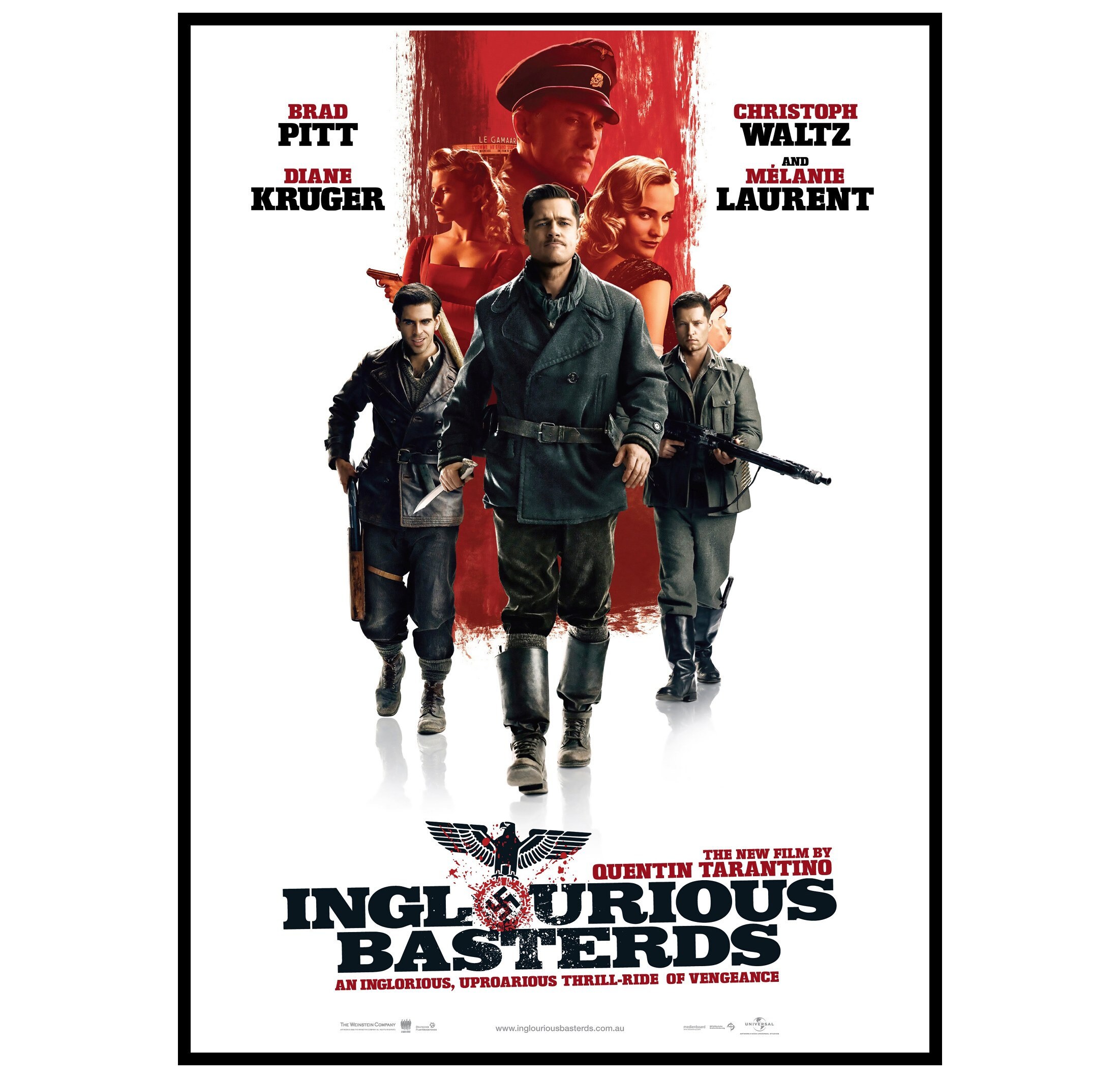 Inglorious Bastards Movie Poster Prints and Unframed Canvas Etsy