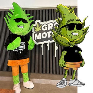 Custom Costume and Head - Custom Mascot Head and full mascot + message to order