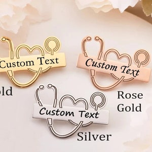 Custom Name Pin for Doctor, Nurse Pin, Personalized Doctor Pin, Doctor ...