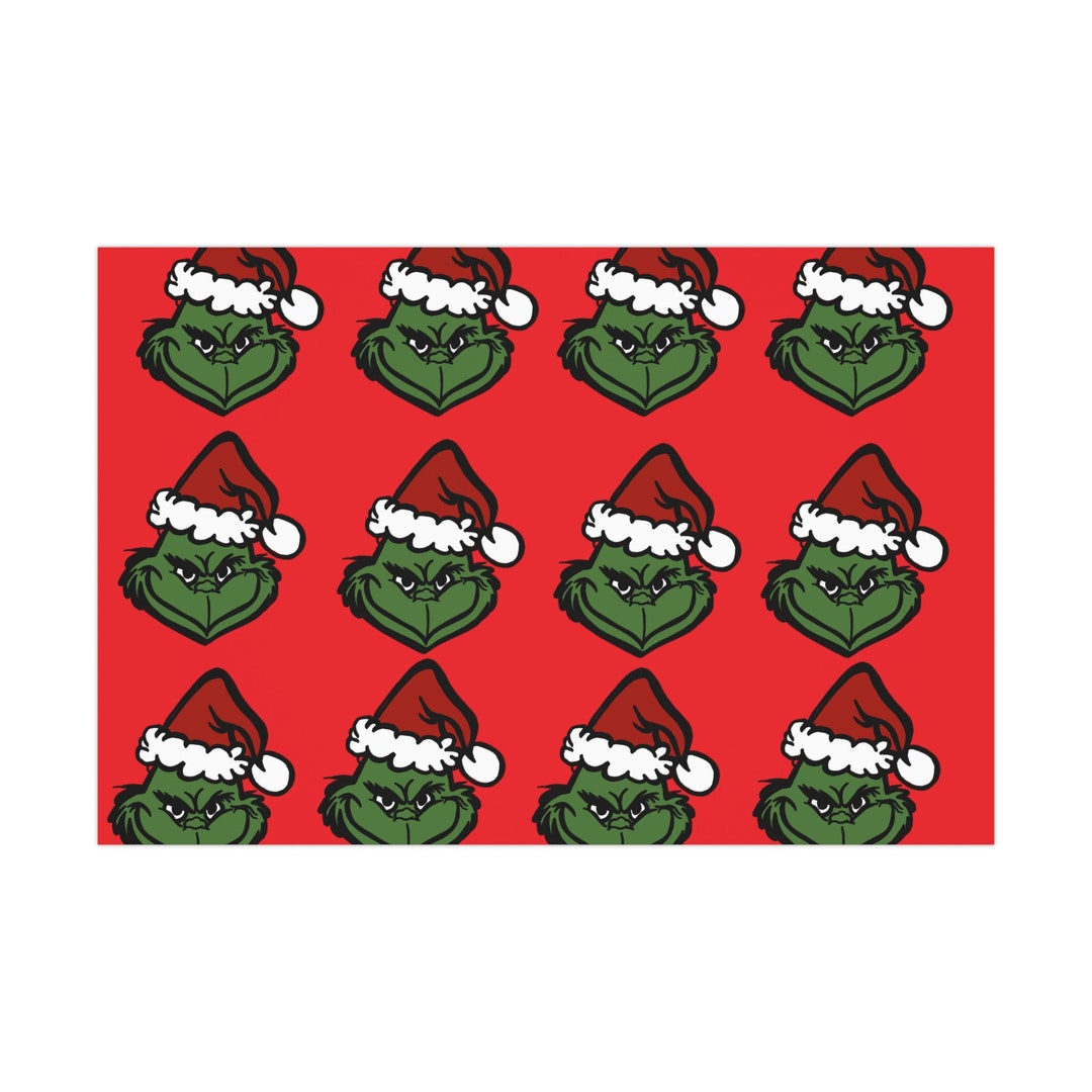 The Grinch Wrapping Paper, Grinch Wrapping Paper Etsy