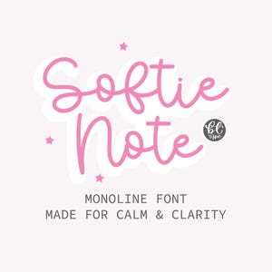 Digital Planner Font | Neat Handwriting Font | Goodnotes, Procreate & Notability Font | Study and Teacher Fonts | Softie Note font