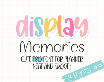 Neat Handwriting Font Trio: Digitala Planner-teckensnitt (OTF, TTF)